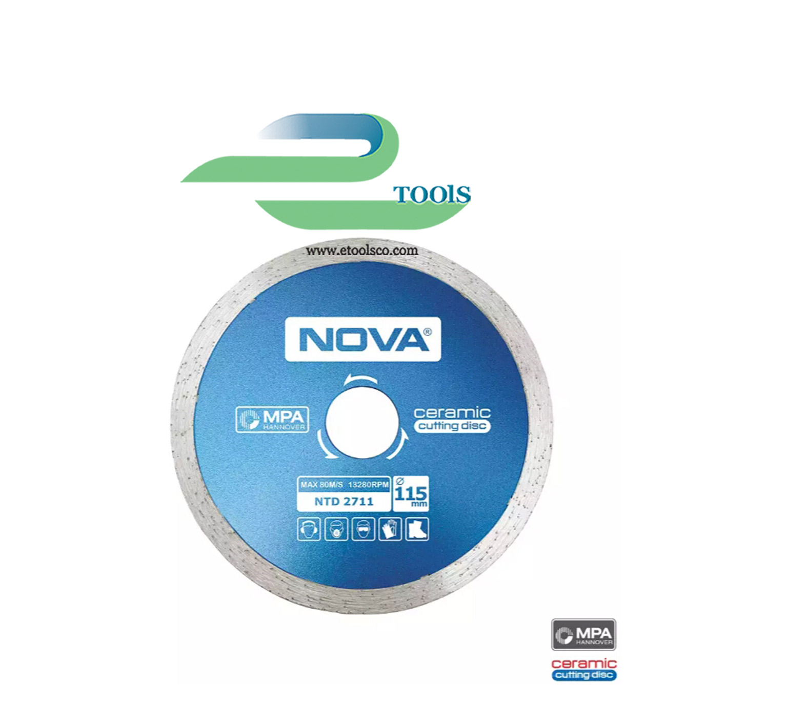 سنگ مینی فرز سرامیک بر 115 میل نووا مدل NTD 2711